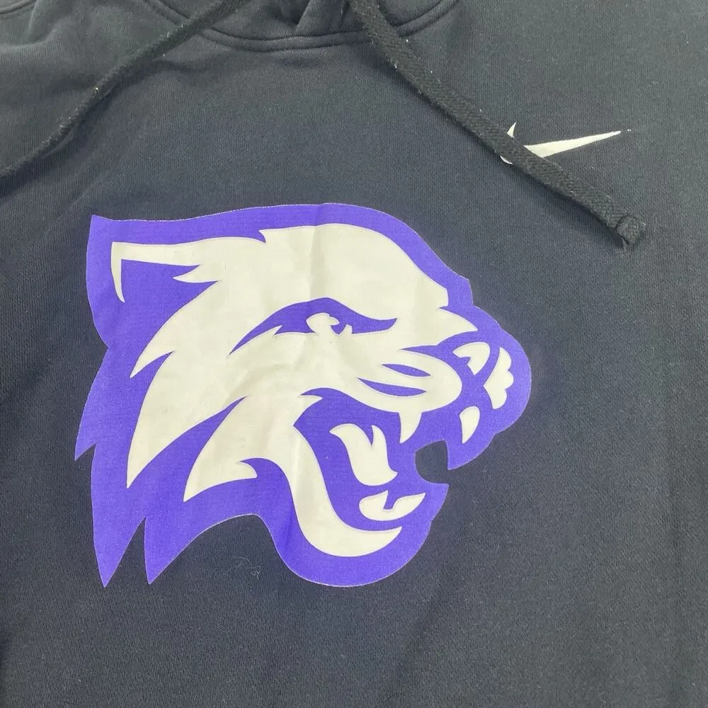 Nike Men’s Black Hoodie Size Medium Purple Tiger